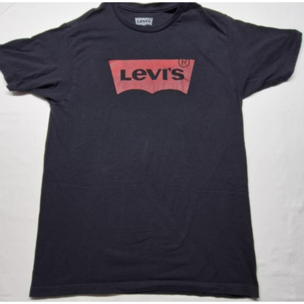 Levi Strauss Men's‎ Black Graphic T-Shirt Classic Logo Design sz M